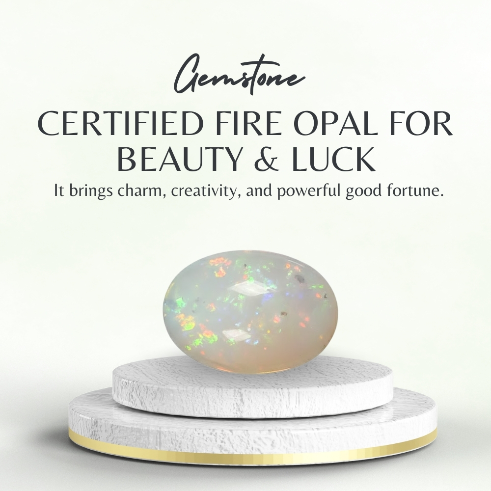 Natural Opal Stone – Certified Fire Opal for Beauty & Luck
