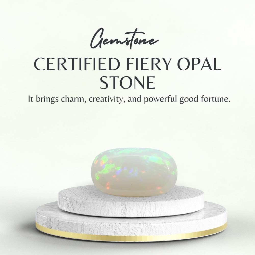 Natural Fire Opal Stone – Certified Fiery Opal for Energy